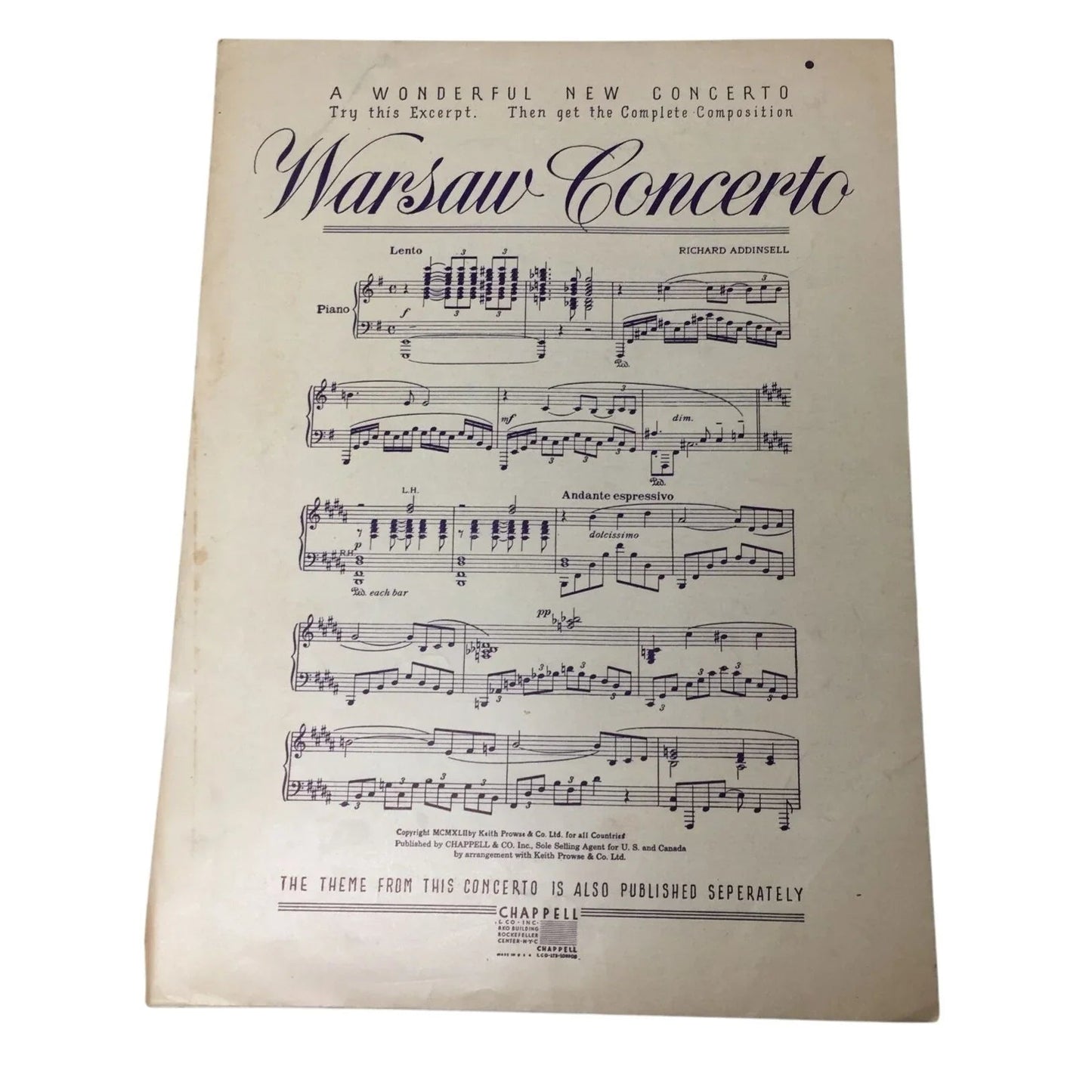 ''Symphony'' by Editions Salabert 1945 Vintage sheet music - A+ Stuff - sheet music - A+ Stuff