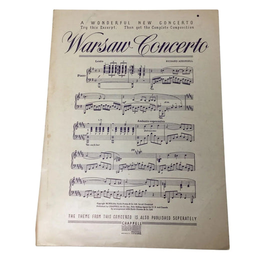 ''Symphony'' by Editions Salabert 1945 Vintage sheet music - A+ Stuff - sheet music - A+ Stuff