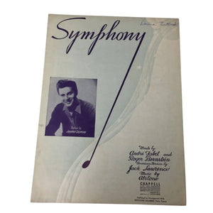 ''Symphony'' by Editions Salabert 1945 Vintage sheet music