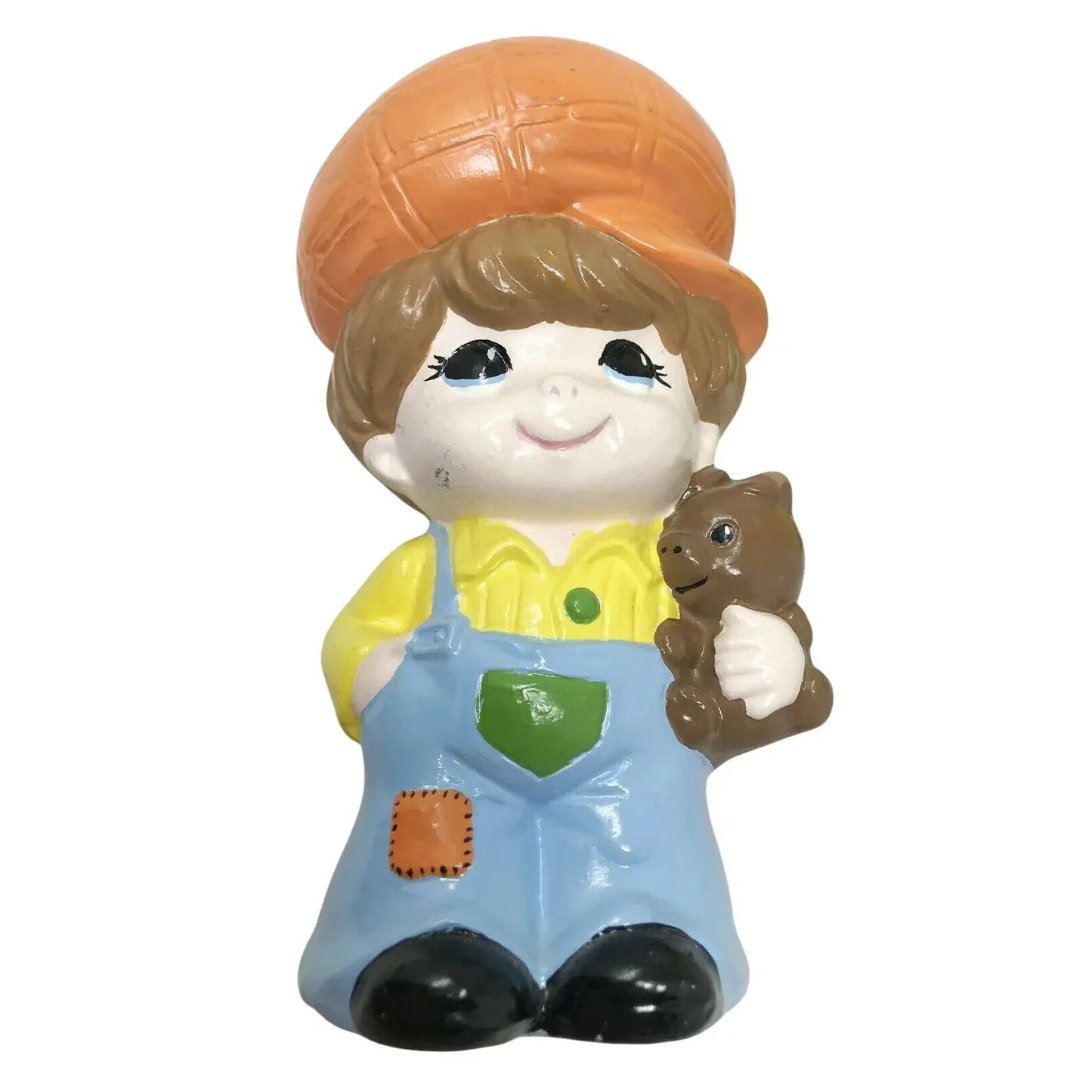 Retro Style Boy and Girl Statue Tabletop Hand Painted Figurines --