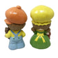 Retro Style Boy and Girl Statue Tabletop Hand Painted Figurines --