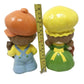 Retro Style Boy and Girl Statue Tabletop Hand Painted Figurines --