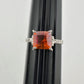 2.05 Carat Imperial Topaz  Ring with Diamond Accent  Size 7.25