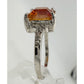 2.05 Carat Imperial Topaz  Ring with Diamond Accent  Size 7.25