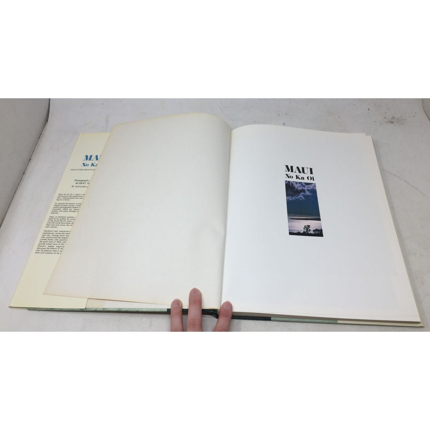 hardcover photography book titled "Maui No Ka Oi" A+ Stuff  A+ Stuff Books