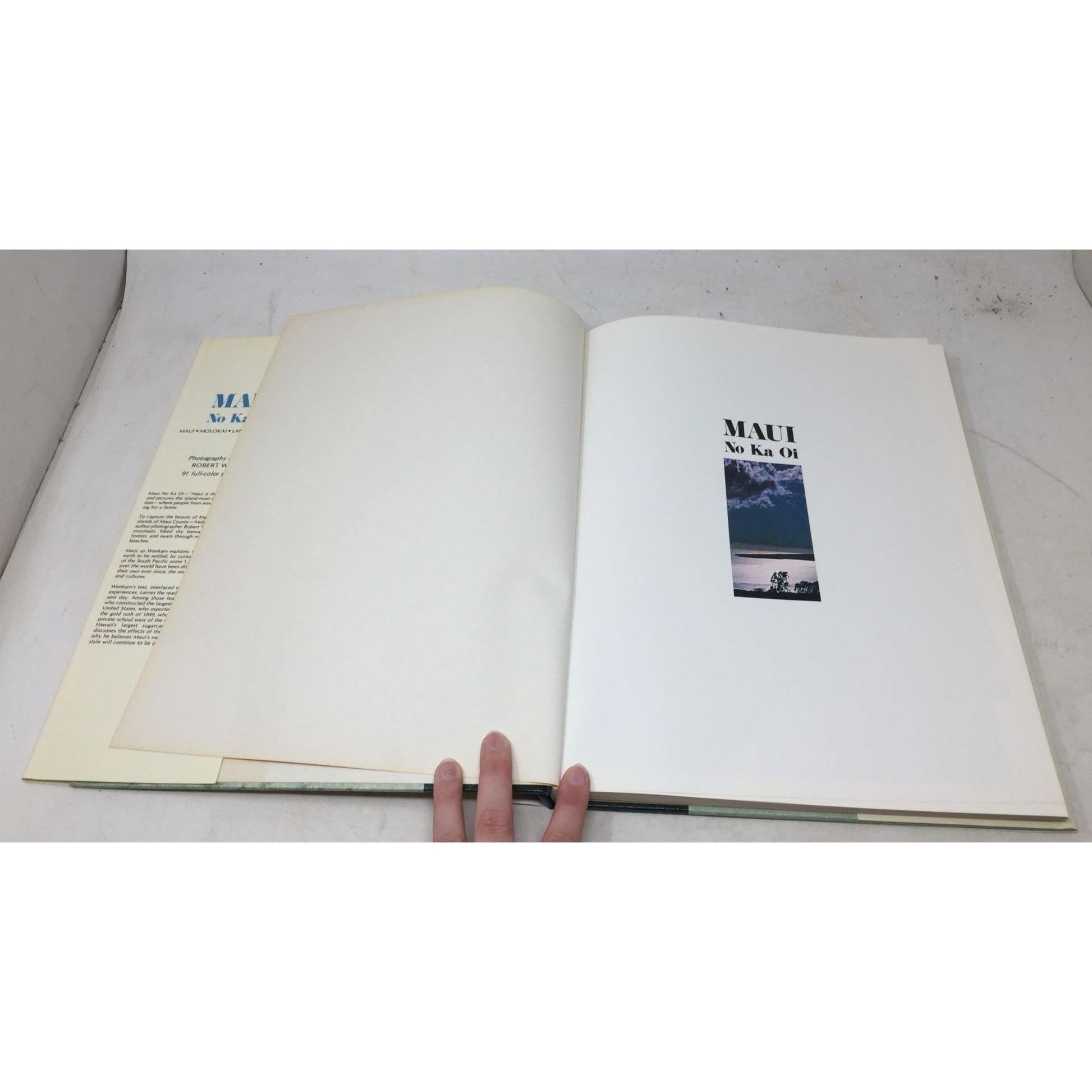 hardcover photography book titled "Maui No Ka Oi" A+ Stuff  A+ Stuff Books