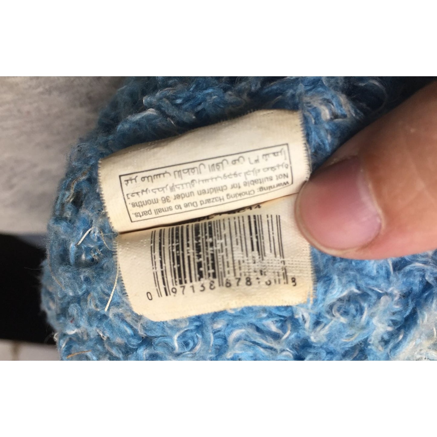 Blue Teddy Bear Plush Stuffed Animal Toy wearing a Blue Scarf