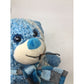 Blue Teddy Bear Plush Stuffed Animal Toy wearing a Blue Scarf