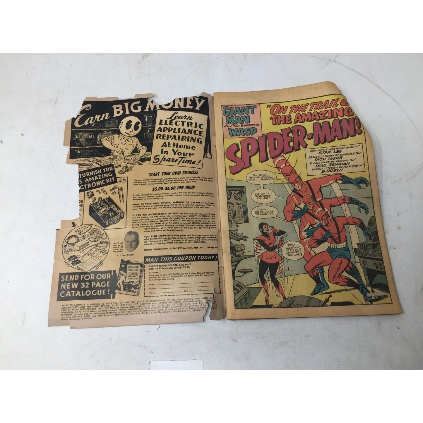 ''TALES TO ASTONISH'' Vintage Collectible Marvel Comic Book - A+ Stuff - comic book - A+ Stuff