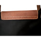 Longchamp Le Pliage Shopping MODÈLE DÉPOSÉ Black w/ Brown Leather Trim Tote Bag Longchamp  A+ Stuff Tote Bag