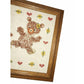 Teddy Bears w Hearts & Flowers Handmade Paper Quilling Framed Wall Art - Kids Room Decor - Handmade - wall decor - A+ Stuff