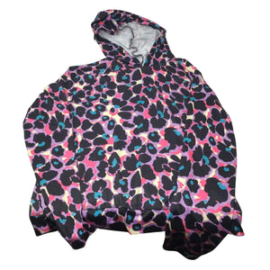 Tek Gear Colorful Cheetah Print Girl's Size XL (14/16) Hoodie