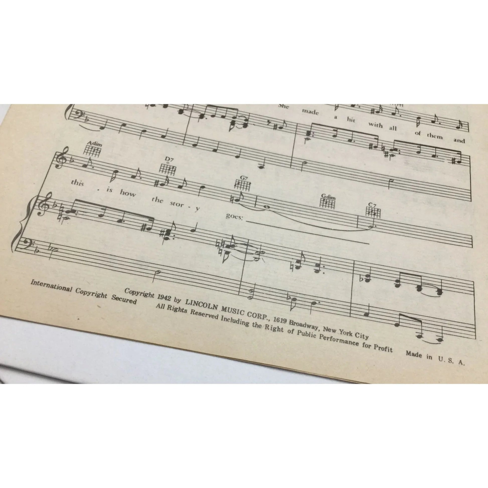 ''Ten Little Soldiers (On a ten day leave)'' Vintage 1942 Sheet Music - A+ Stuff - sheet music - A+ Stuff