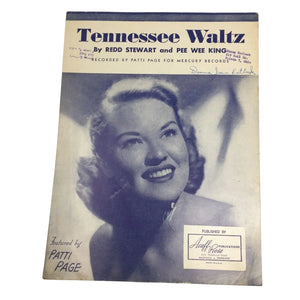 TENNESSEE WALTZ BY REDD STEWART AND PEE WEE KING