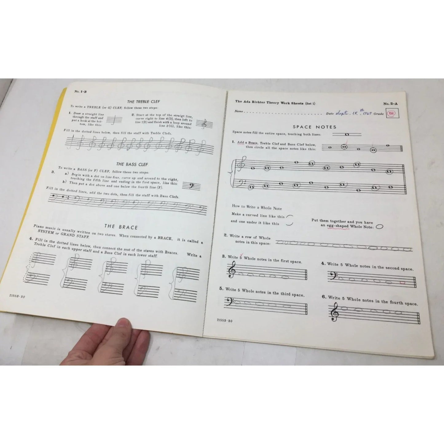 The Ada Richter Piano Course & Theory Work Sheets Vintage Music books - A+ Stuff - Sheet Music - A+ Stuff