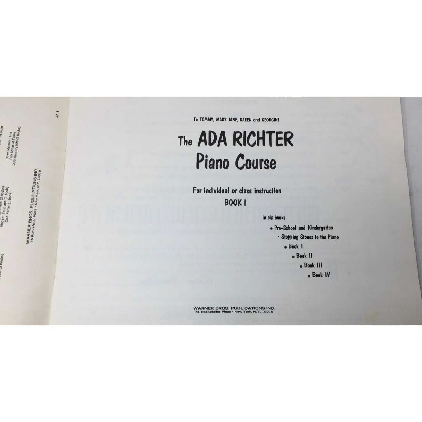 The Ada Richter Piano Course & Theory Work Sheets Vintage Music books - A+ Stuff - Sheet Music - A+ Stuff