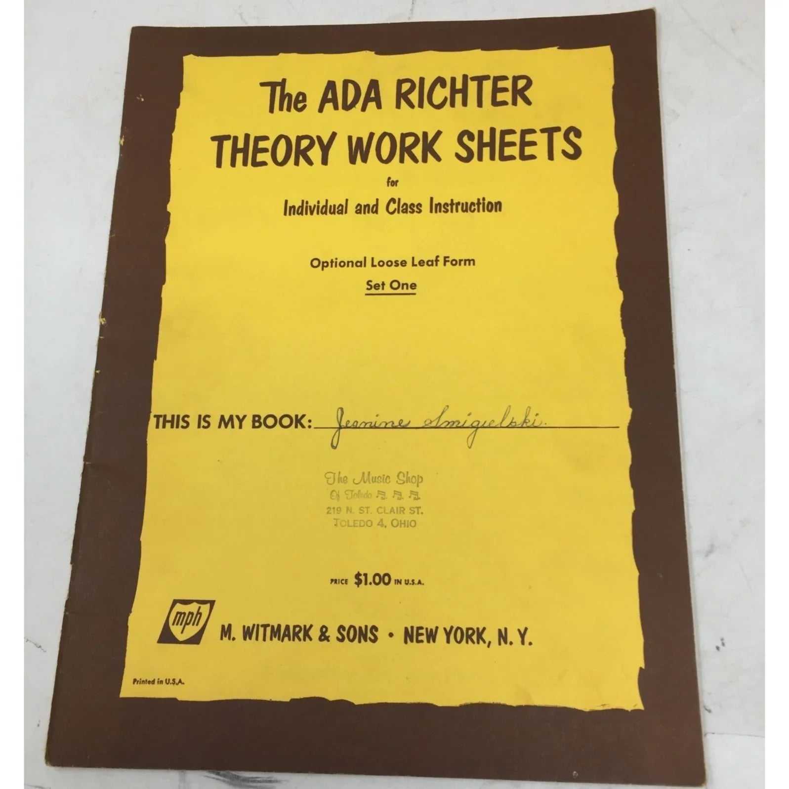 The Ada Richter Piano Course & Theory Work Sheets Vintage Music books - A+ Stuff - Sheet Music - A+ Stuff