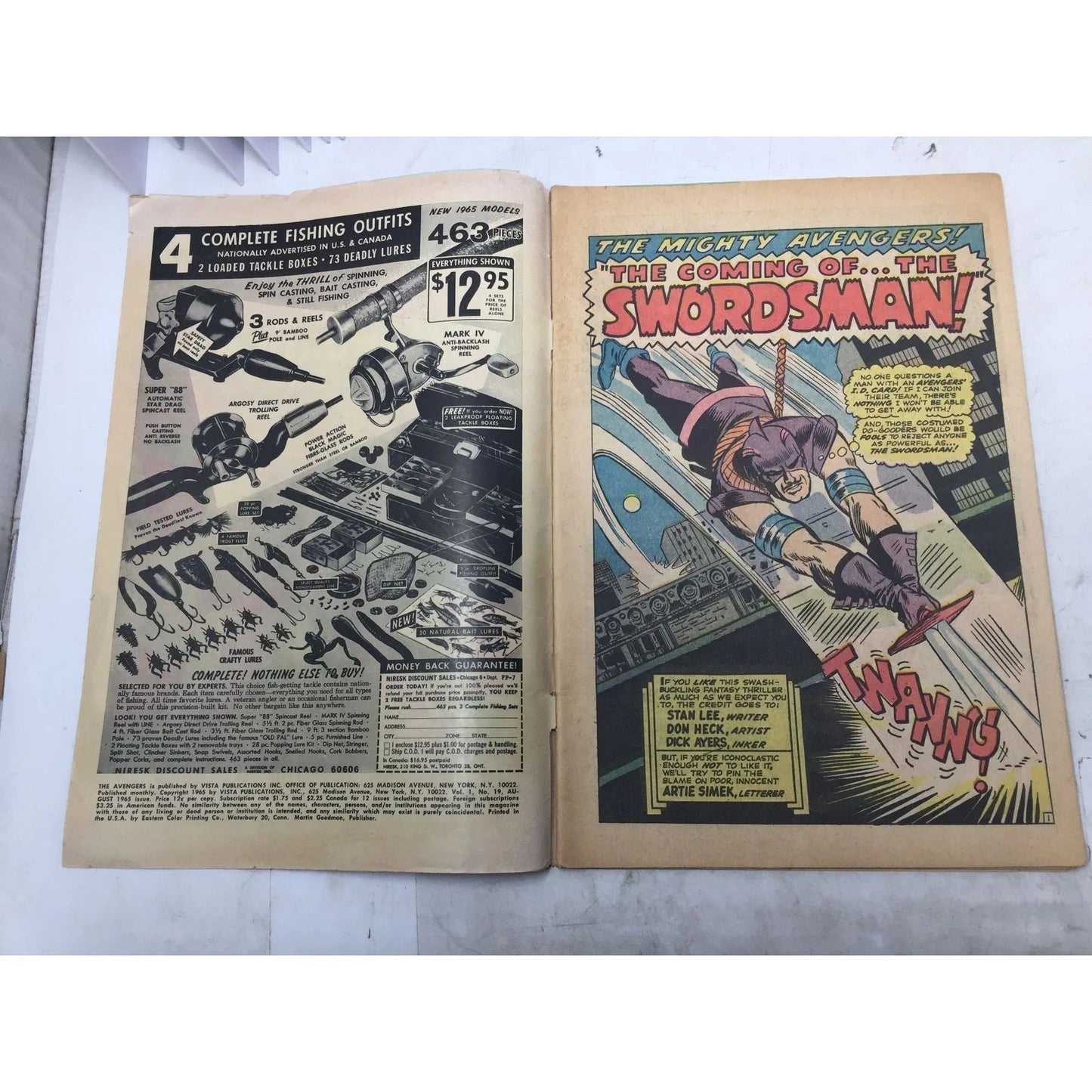 The Avengers Marvel Proudly Announces ''The Coming of... The Swordman!'' - marvel - comic book - A+ Stuff