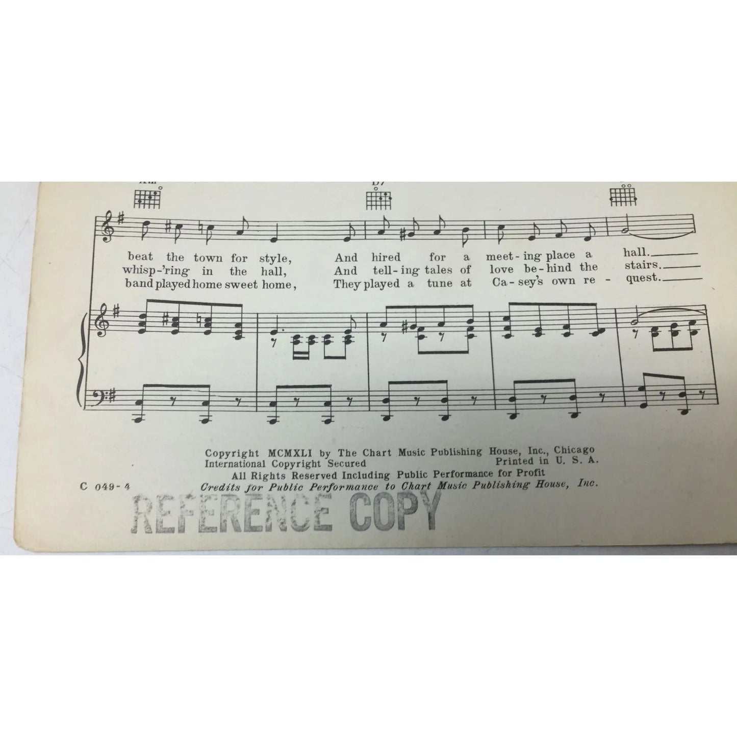''THE BAND PLAYED ON'' (with Guitar Chords) Vintage Sheet music - A+ Stuff - sheet music - A+ Stuff