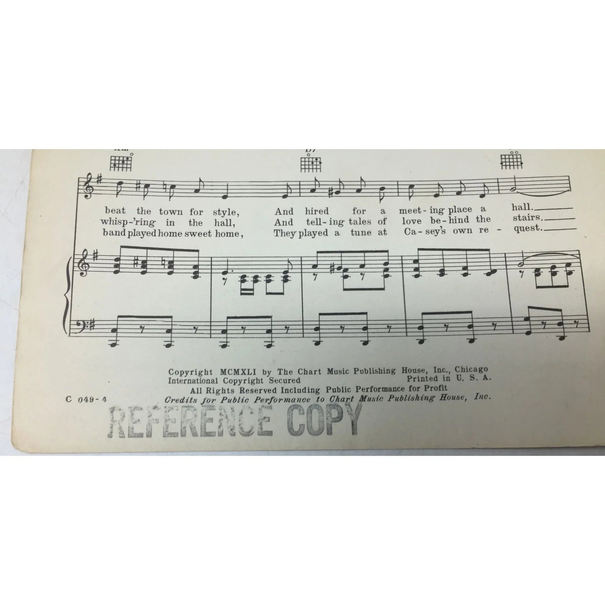 ''THE BAND PLAYED ON'' (with Guitar Chords) Vintage Sheet music - A+ Stuff - sheet music - A+ Stuff
