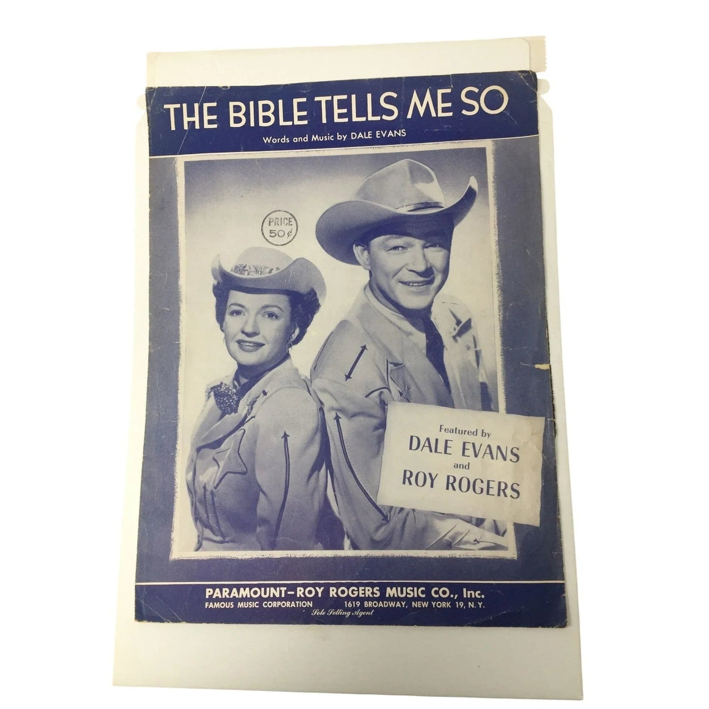 ''THE BIBLE TELLS ME SO'' WORDS AND MUSIC BY DALE EVANS - A+ Stuff - sheet music - A+ Stuff