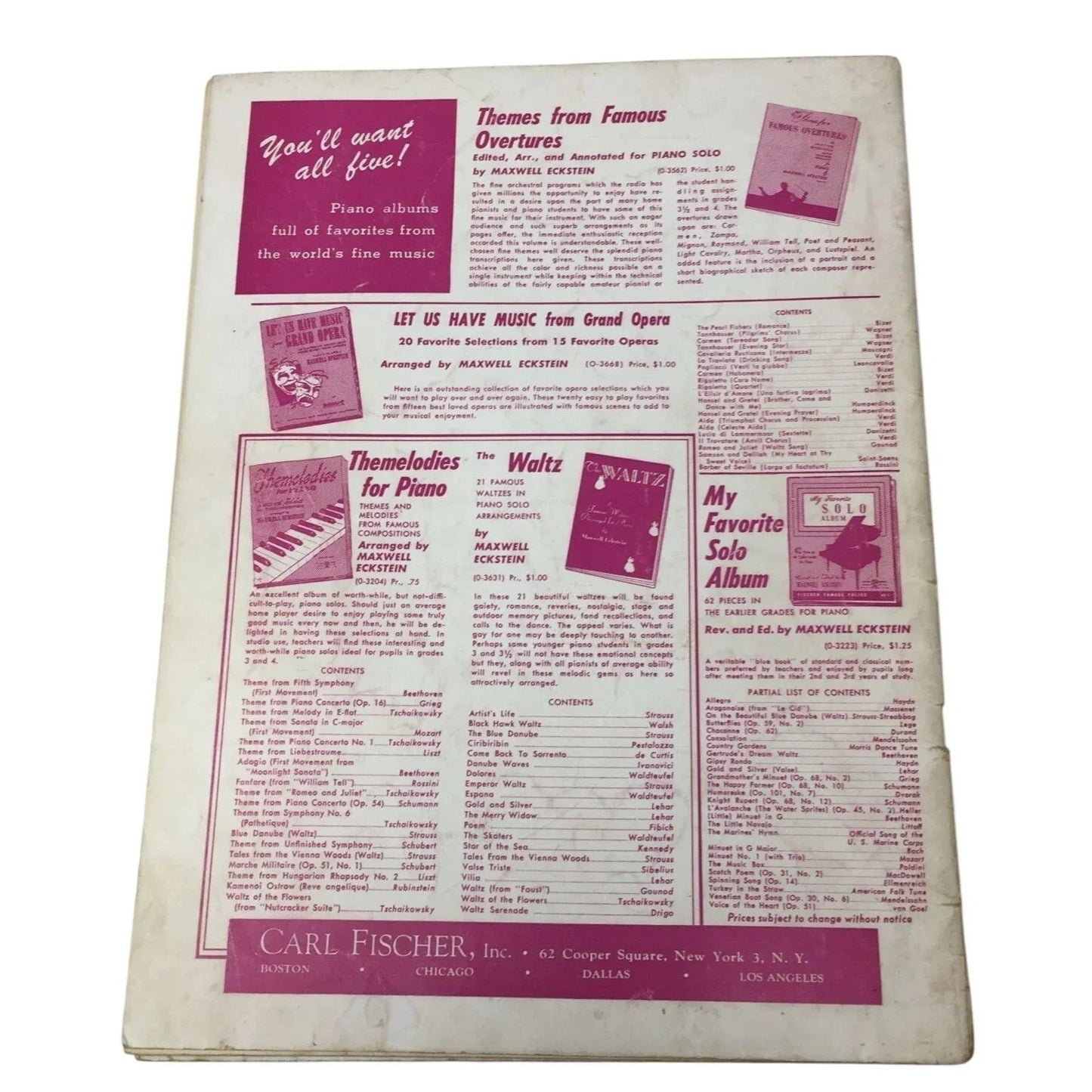 The Big - Note Parade of Famous Melodies Piano Sheet Music book - A+ Stuff - Sheet Music - A+ Stuff
