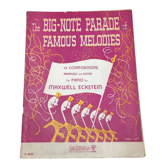The Big - Note Parade of Famous Melodies Piano Sheet Music book - A+ Stuff - Sheet Music - A+ Stuff