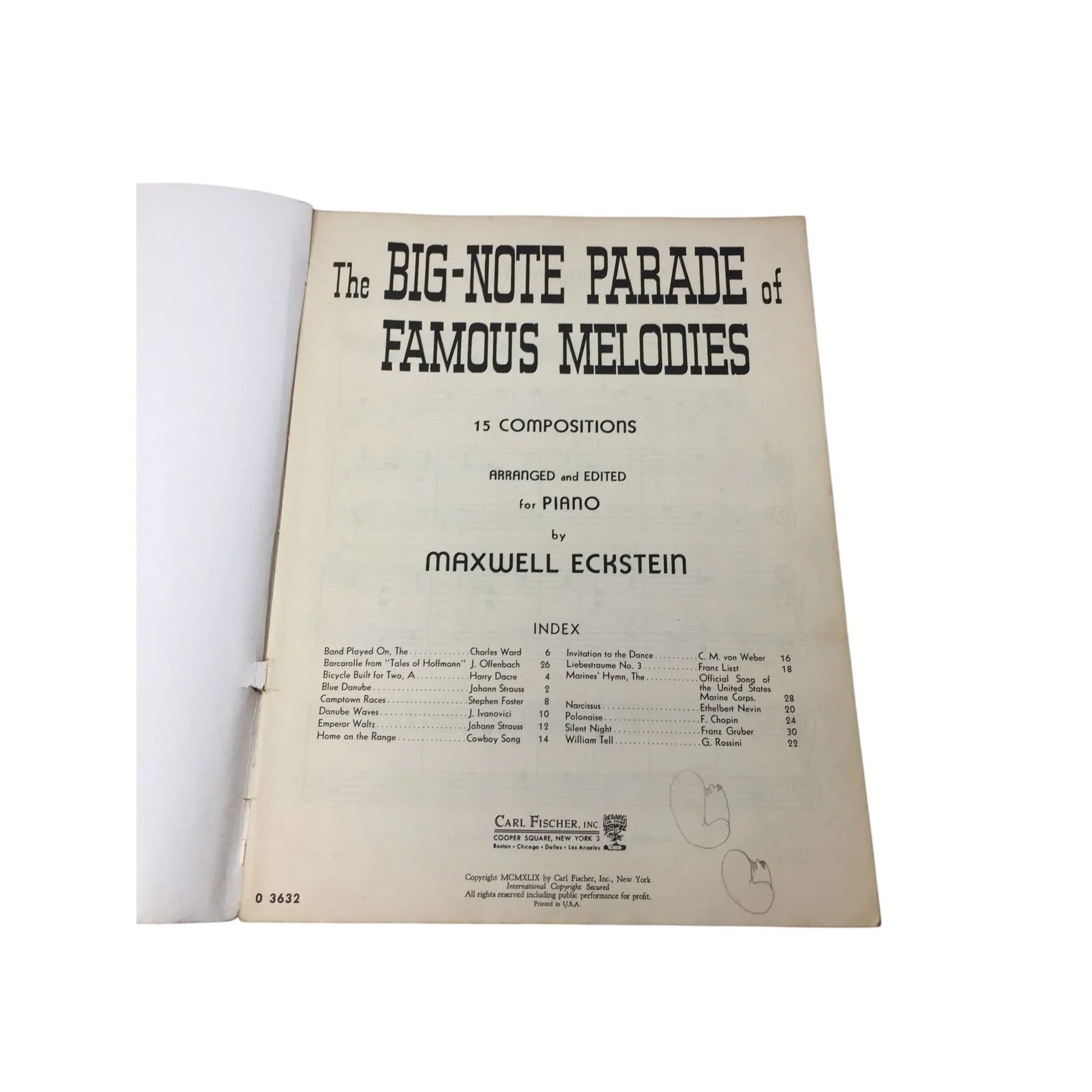 The Big - Note Parade of Famous Melodies Piano Sheet Music book - A+ Stuff - Sheet Music - A+ Stuff