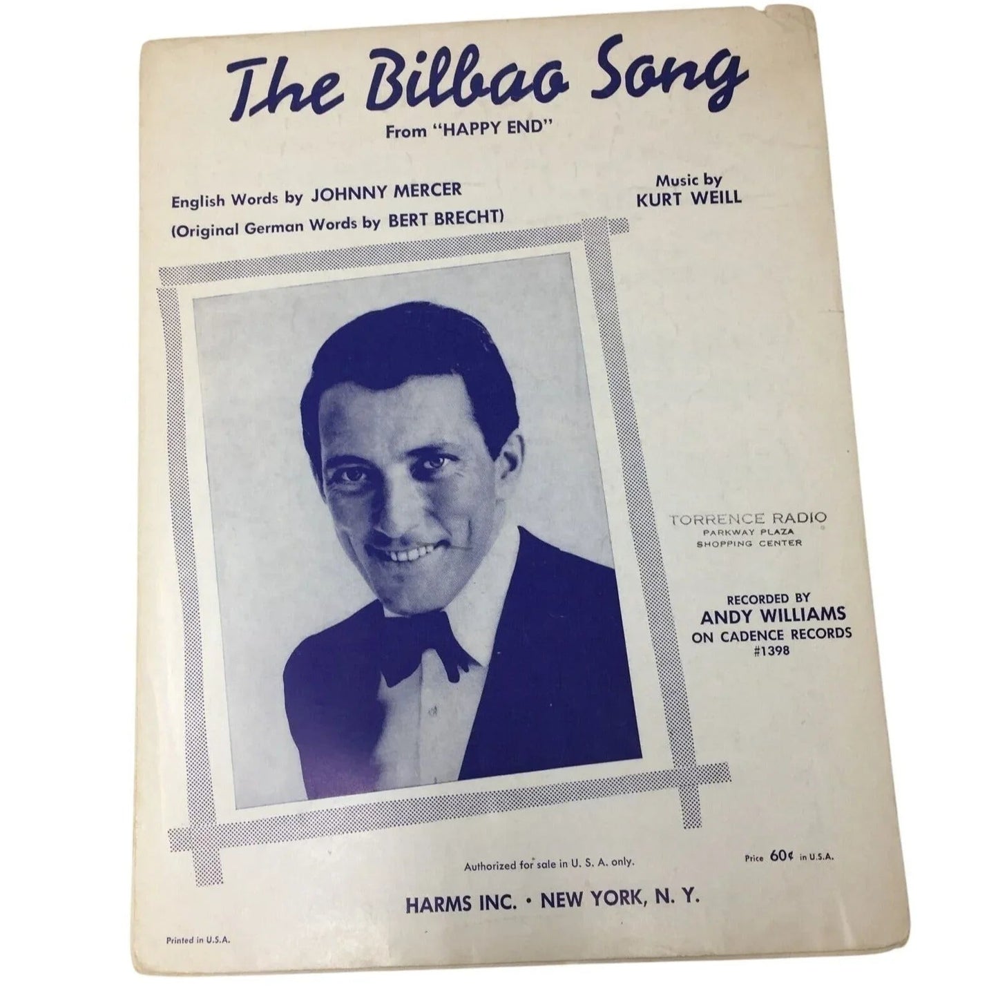 ''The Bilbao Song'' From ''Happy End'' Sheet Music Book - A+ Stuff - SHEET MUSIC - A+ Stuff