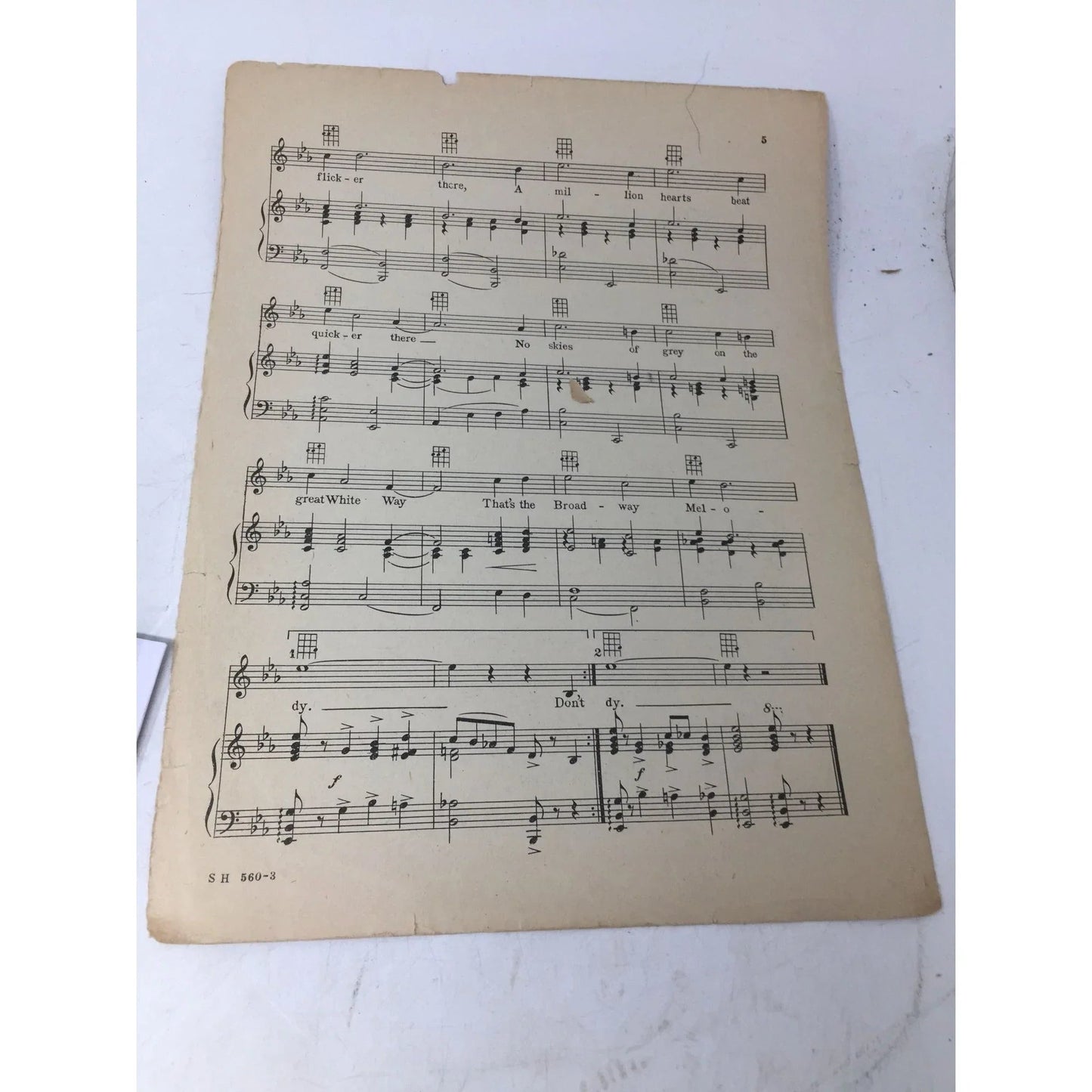 ''THE BROADWAY MELODY'' By Arthur Freed and Nacio Herb Brown - A+ Stuff - SHEET MUSIC - A+ Stuff