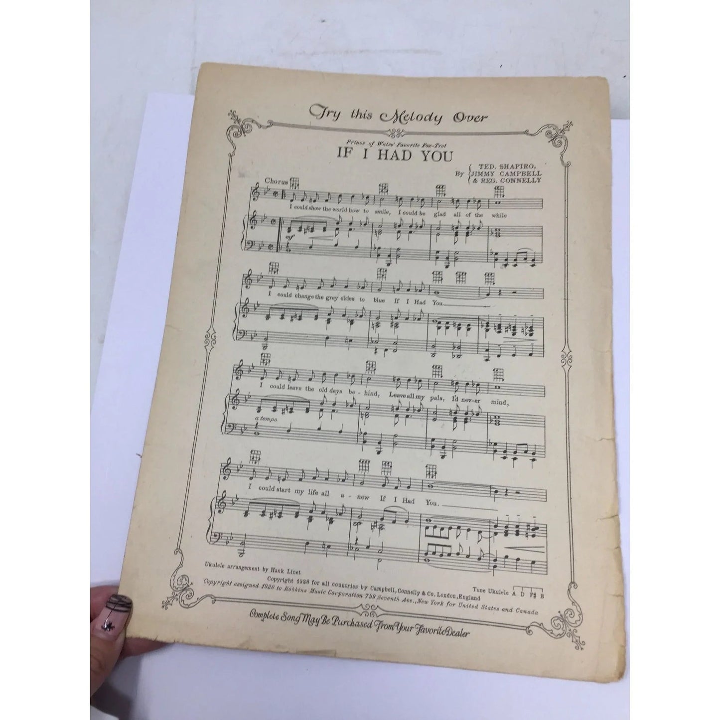 ''THE BROADWAY MELODY'' By Arthur Freed and Nacio Herb Brown - A+ Stuff - SHEET MUSIC - A+ Stuff