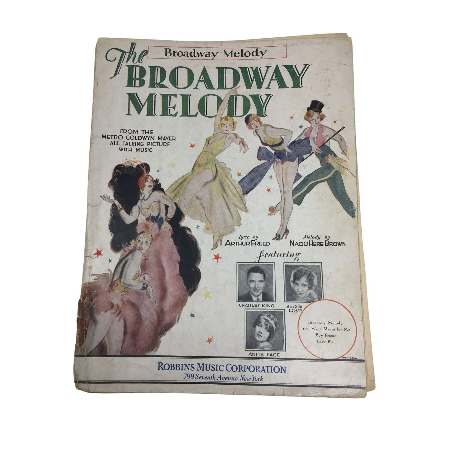 ''THE BROADWAY MELODY'' By Arthur Freed and Nacio Herb Brown - A+ Stuff - SHEET MUSIC - A+ Stuff