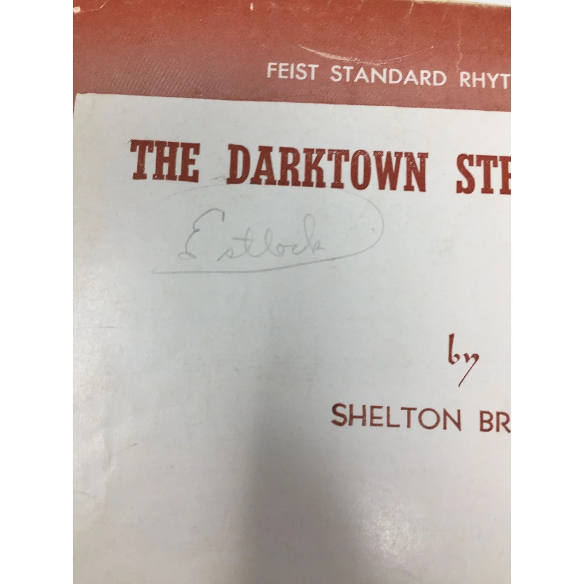 THE DARKTOWN STRUTTERS' BALL by Shelton Brooks - A+ Stuff - SHEET MUSIC - A+ Stuff