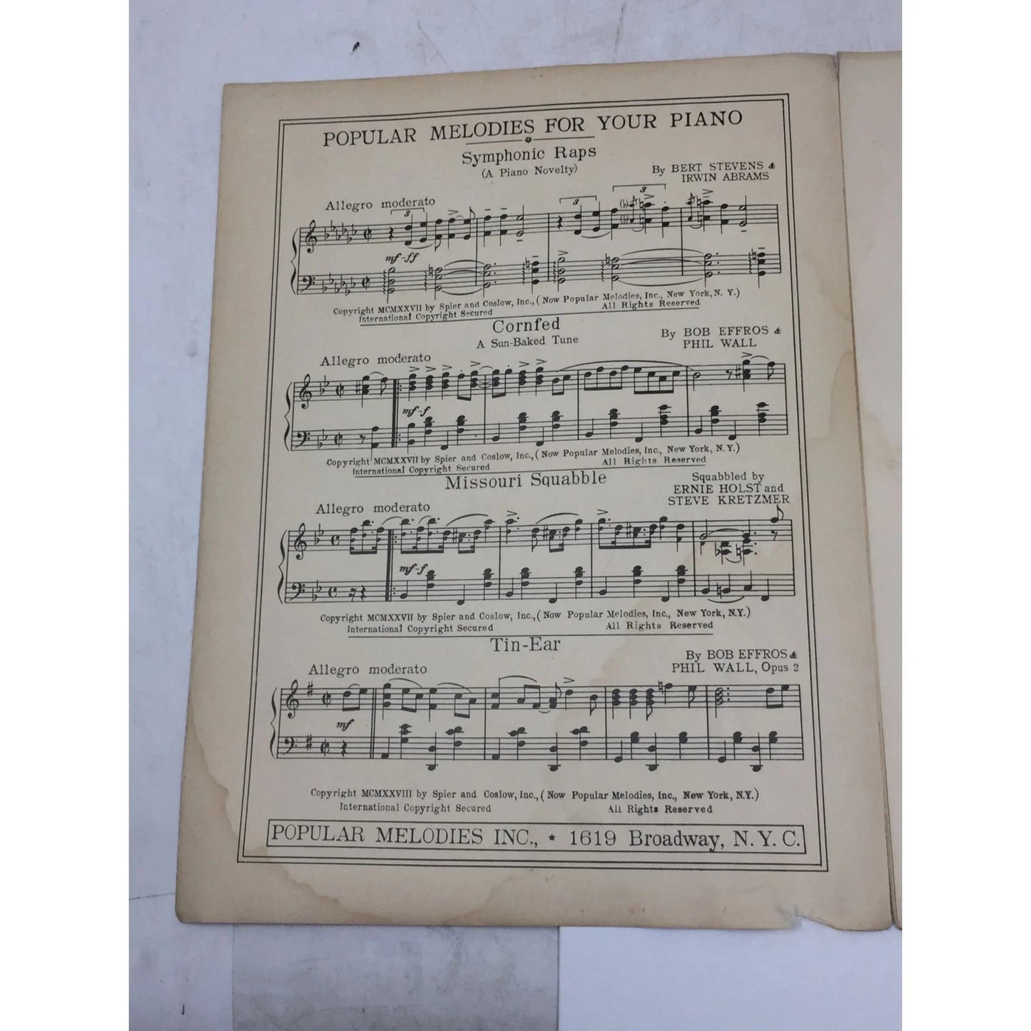 ''The Day I Let You Get Away'' Vintage Sheet Music - Popular Melodies inc - SHEET MUSIC - A+ Stuff