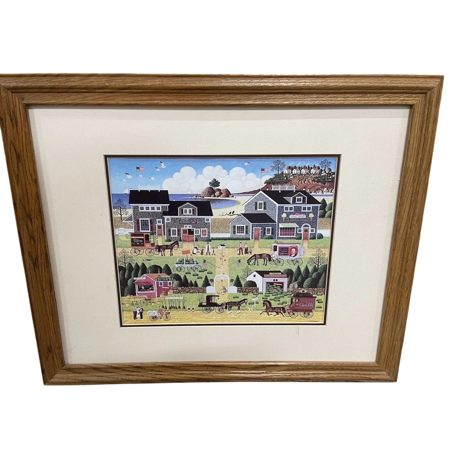The Depot Gallery Inc. Art of Charles Wysocki ''Westcott's Black Cherry Harbor'' Print - A+ Stuff - art print - A+ Stuff