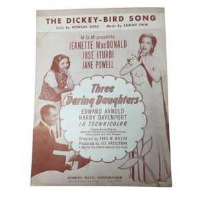 ''THE DICKEY BIRD SONG'' Vintage Sheet Music Book