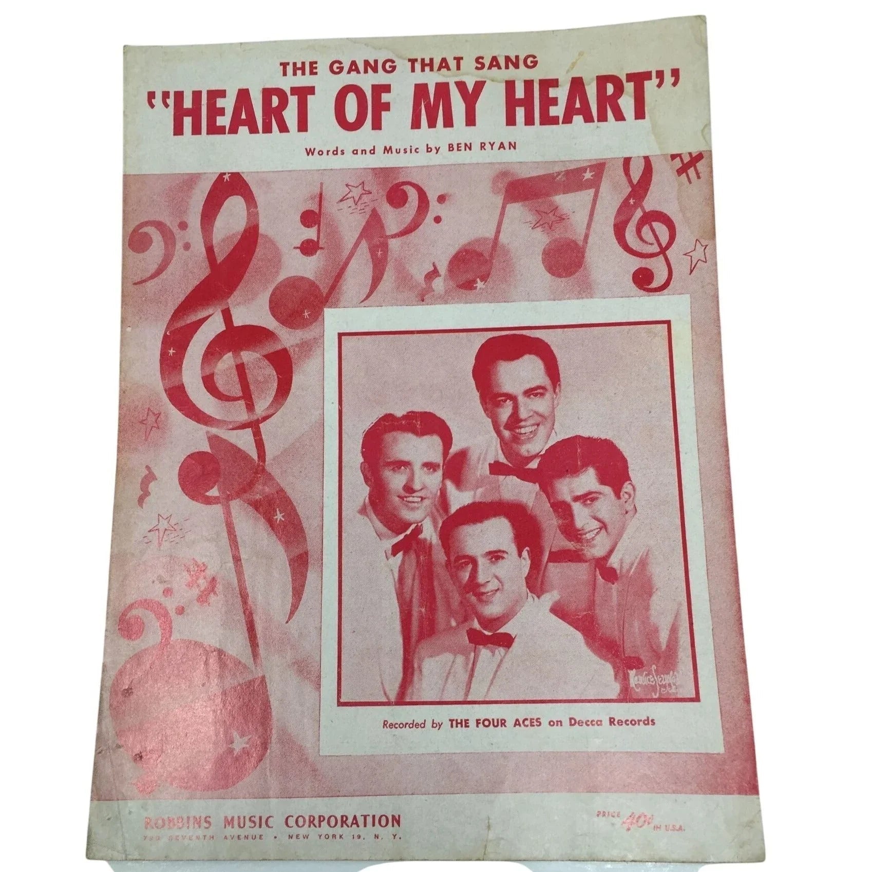 The Gang that Sang ''Heart of My Heart'' Words and Music by Ben Ryan - A+ Stuff - SHEET MUSIC - A+ Stuff