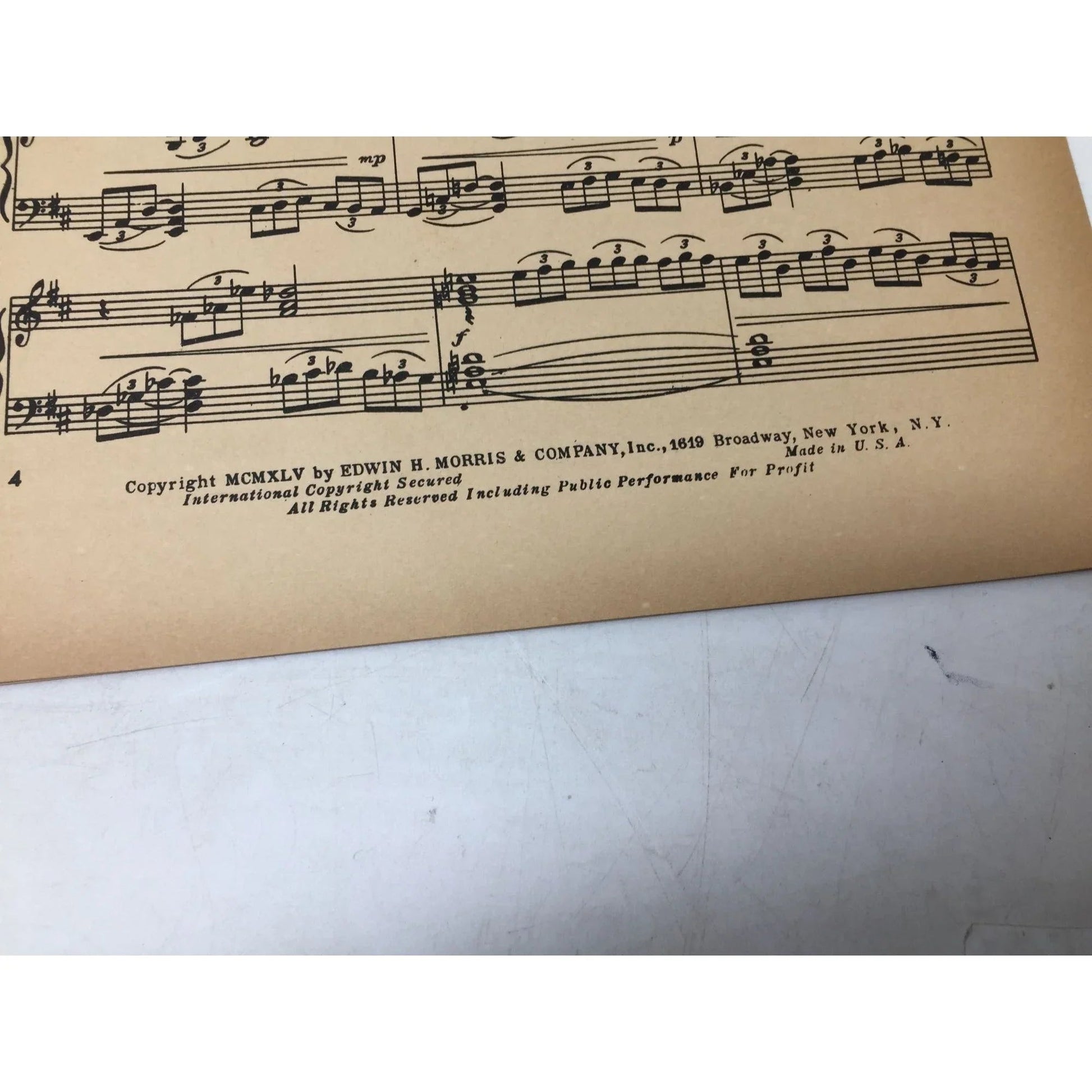 'The Guitarist' by Lee Sims - 5 Impressions for the Piano from "The Sketchbook" - Edwin H Morris and Company inc - SHEET MUSIC - A+ Stuff