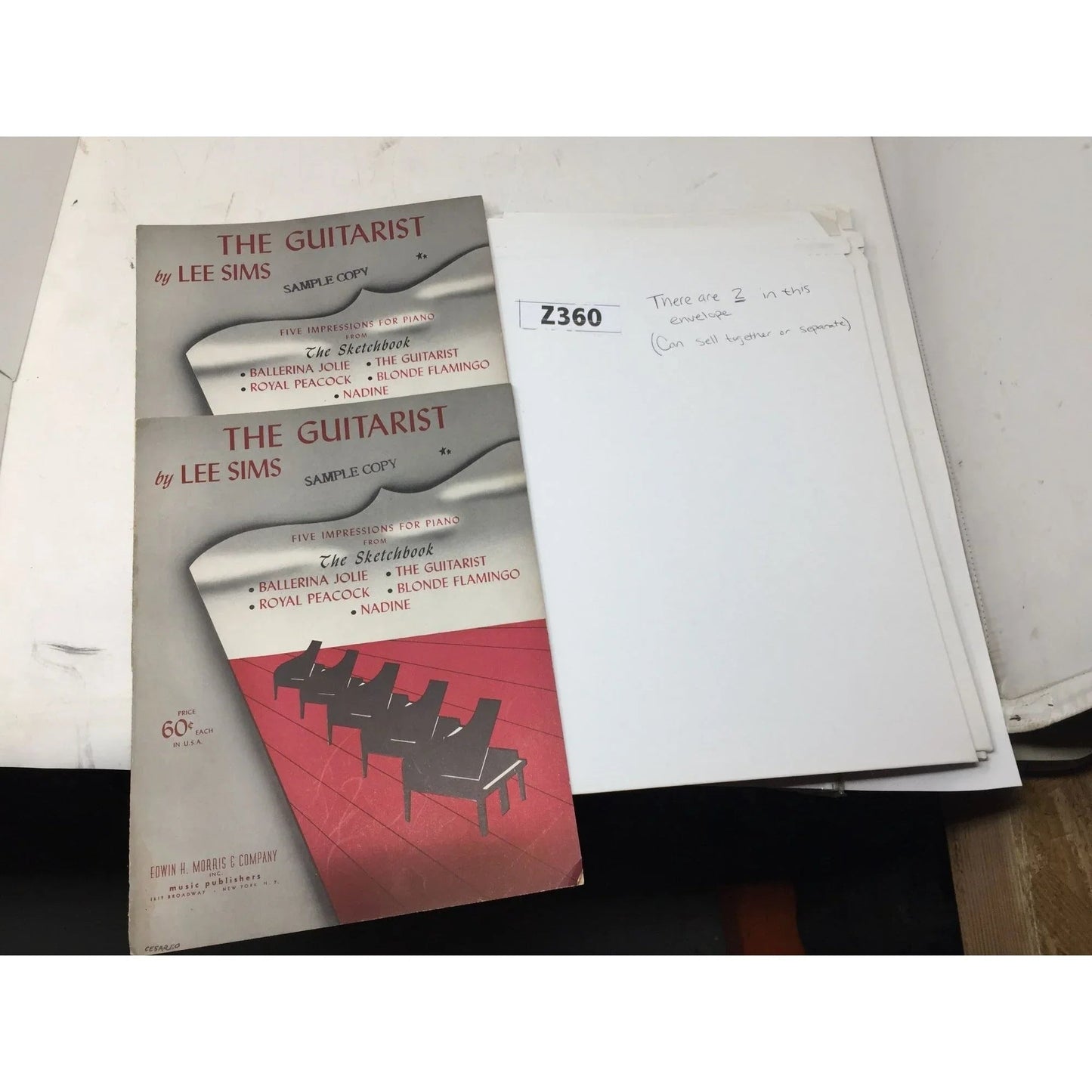 'The Guitarist' by Lee Sims - 5 Impressions for the Piano from "The Sketchbook" - Edwin H Morris and Company inc - SHEET MUSIC - A+ Stuff