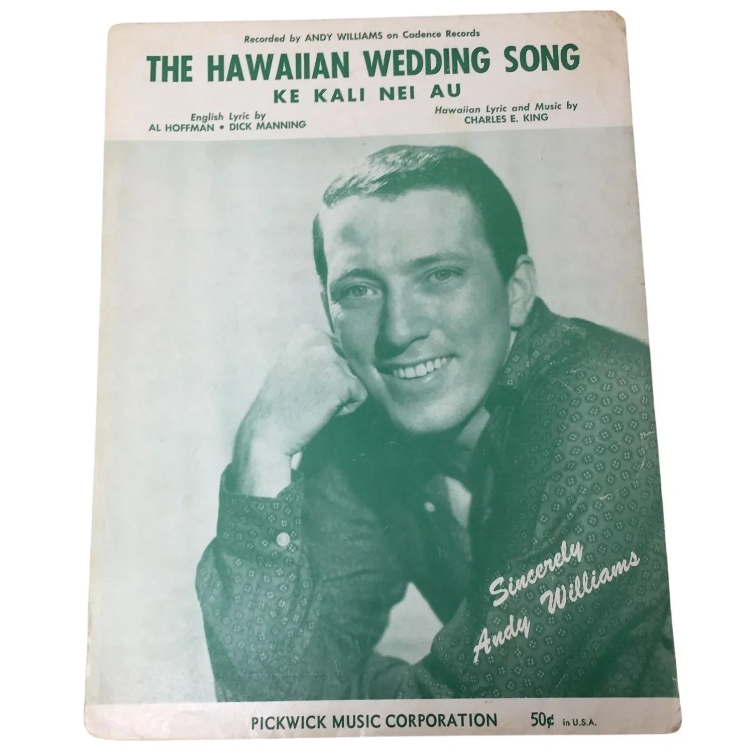 The Hawaiian Wedding Song Ke Kali Nei Au Vintage Sheet Music - A+ Stuff - SHEET MUSIC - A+ Stuff