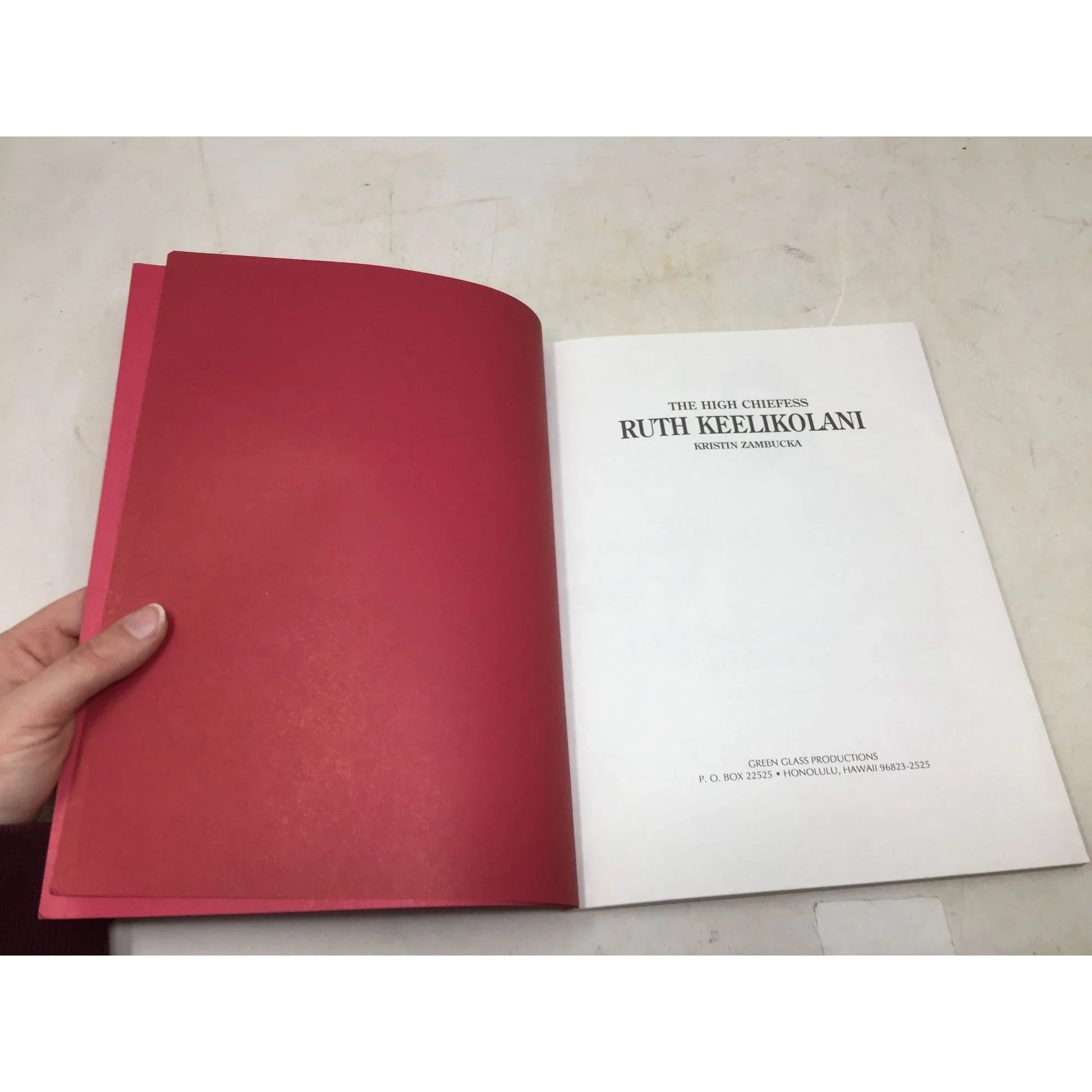 The High Chiefess, Ruth Keelikolani by Kristin Zambucka - A+ Stuff - books - A+ Stuff