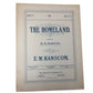 ''The Homeland'' by H. R. Haweis and E. W. Hanscom - A+ Stuff - SHEET MUSIC - A+ Stuff