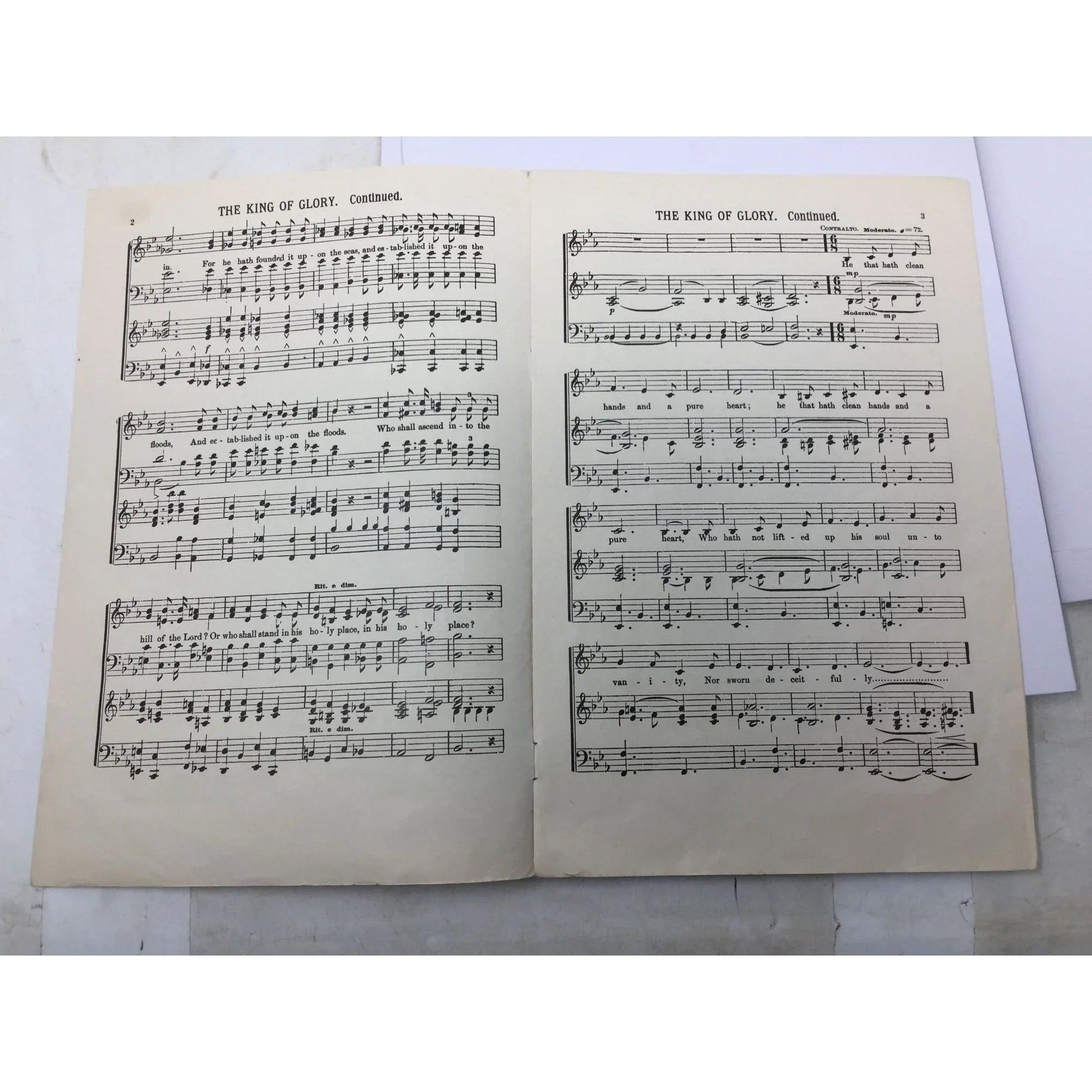 ''THE KING OF GLORY'' Sheet Music book - A+ Stuff - SHEET MUSIC - A+ Stuff
