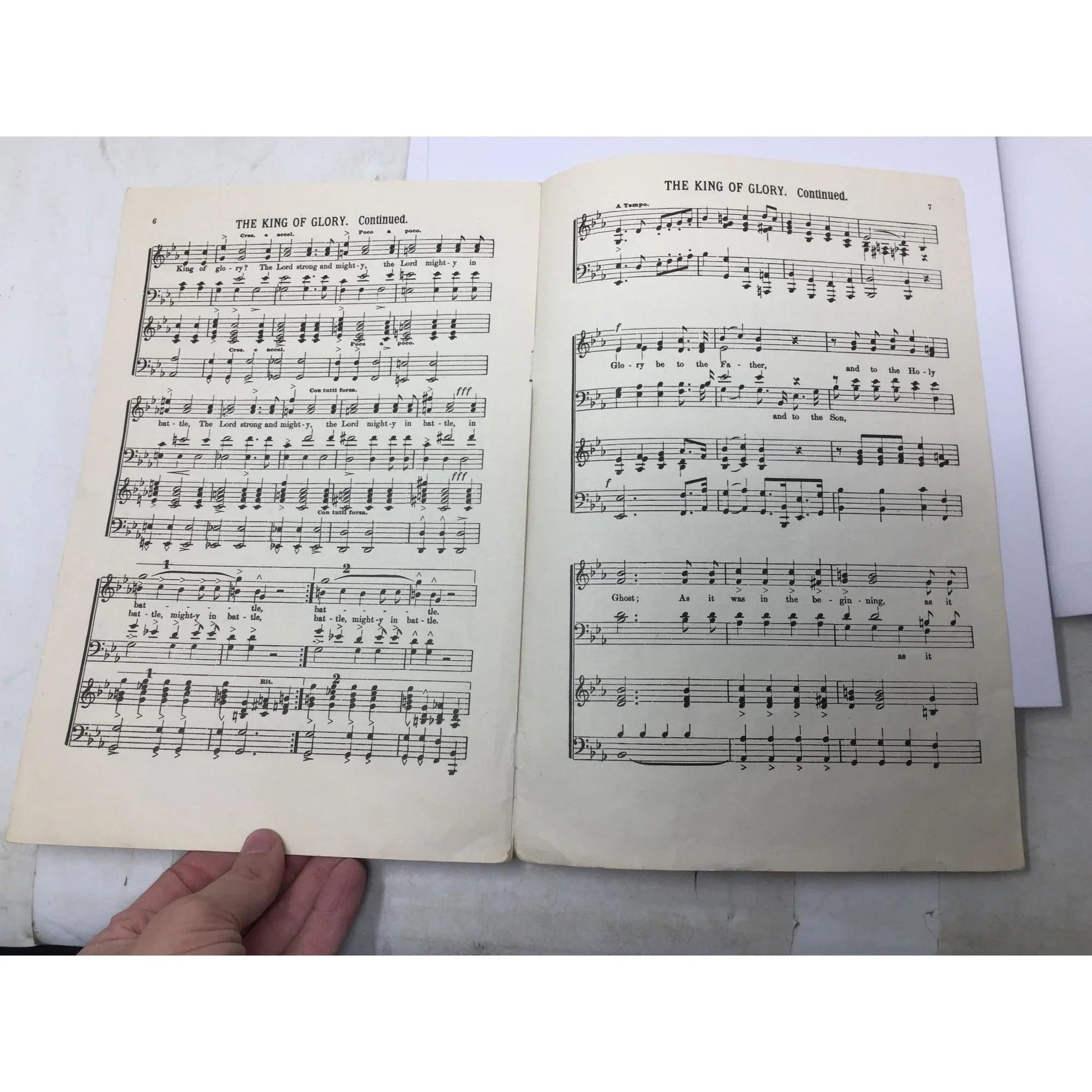 ''THE KING OF GLORY'' Sheet Music book - A+ Stuff - SHEET MUSIC - A+ Stuff