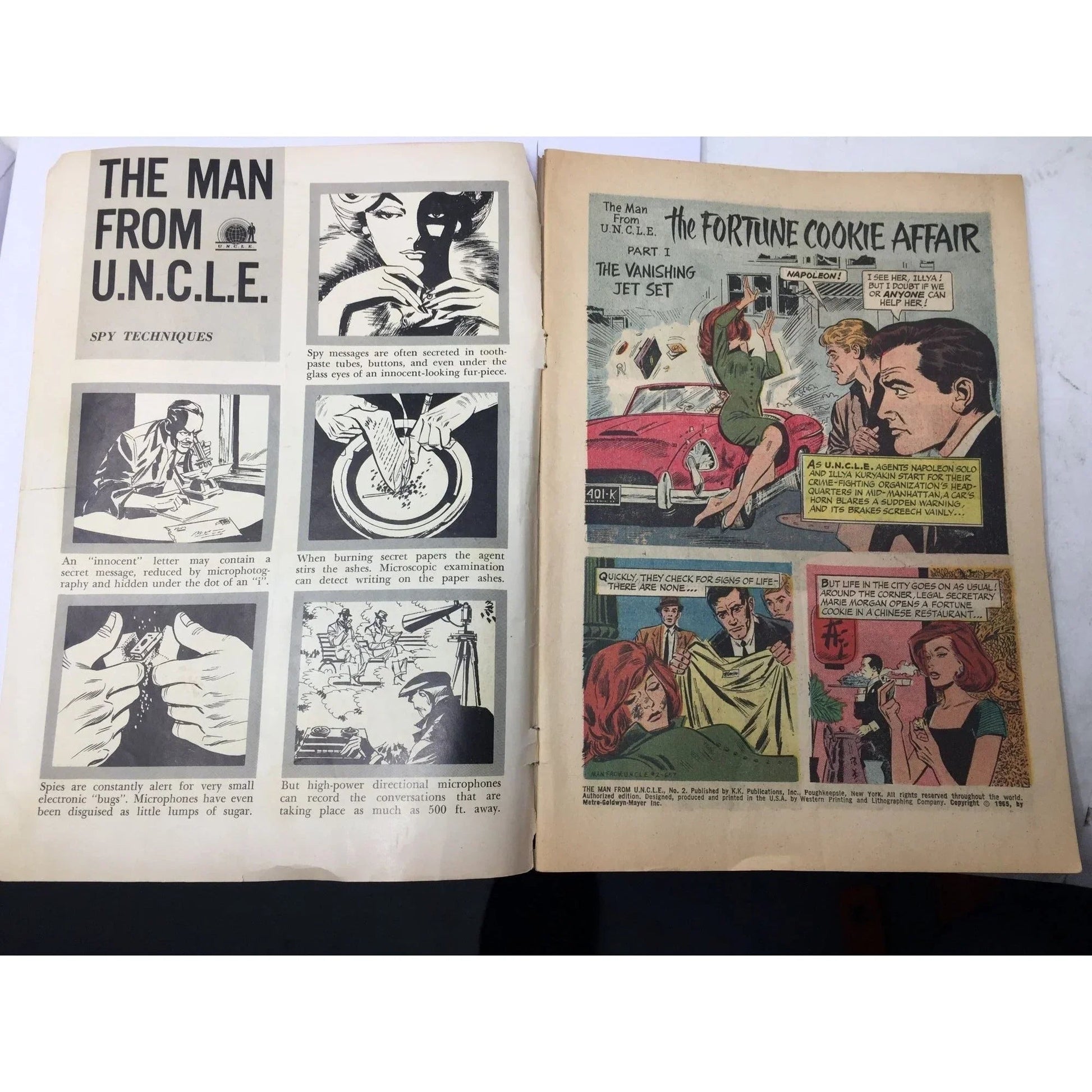 ''The Man From U.N.C.L.E'' Vintage 1965 Gold Key Comic Book - A+ Stuff - comic book - A+ Stuff