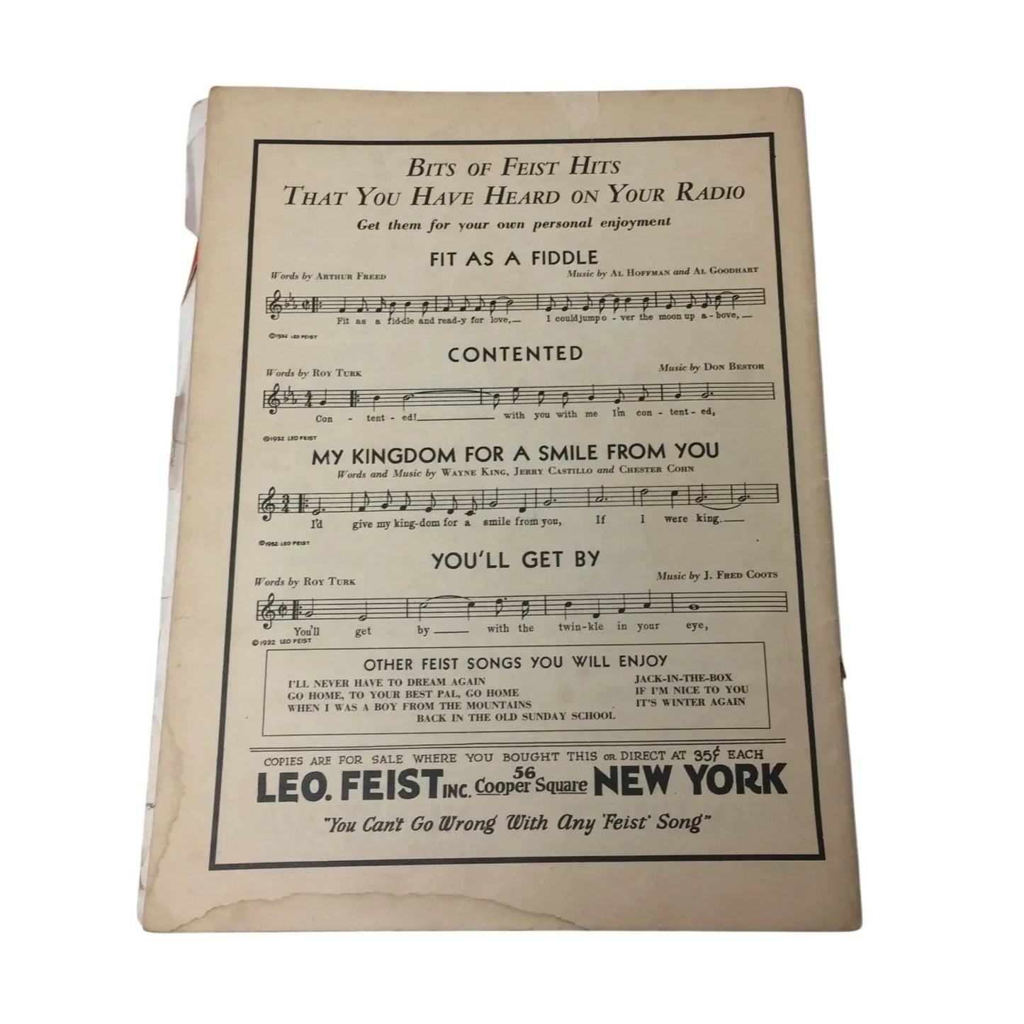 The New 33' Feist Dance Folio Sheet Music - A+ Stuff - SHEET MUSIC - A+ Stuff
