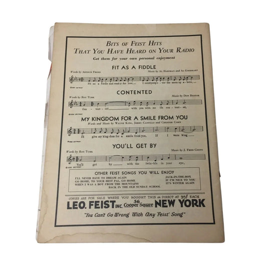 The New 33' Feist Dance Folio Sheet Music - A+ Stuff - SHEET MUSIC - A+ Stuff