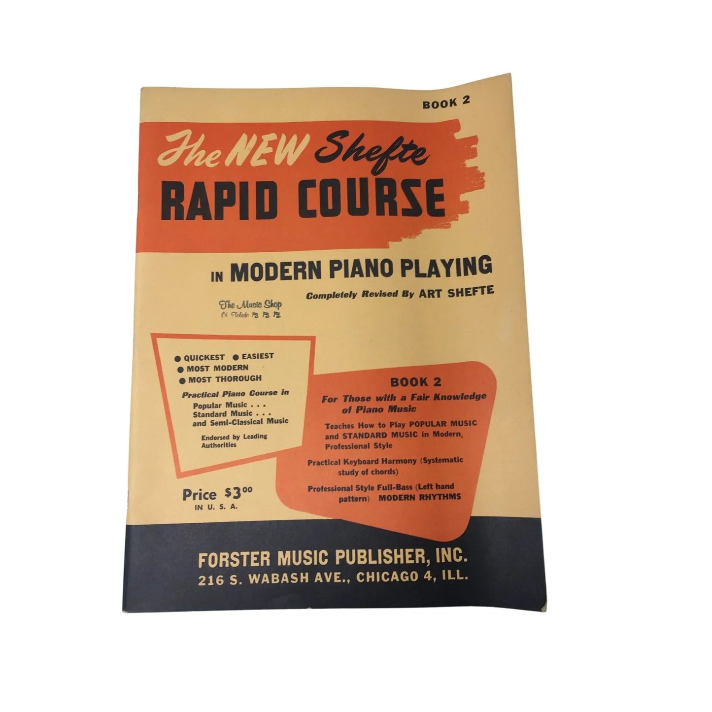 ''The New Shefte Rapid Course'' in Modern Piano Playing - A+ Stuff - SHEET MUSIC - A+ Stuff