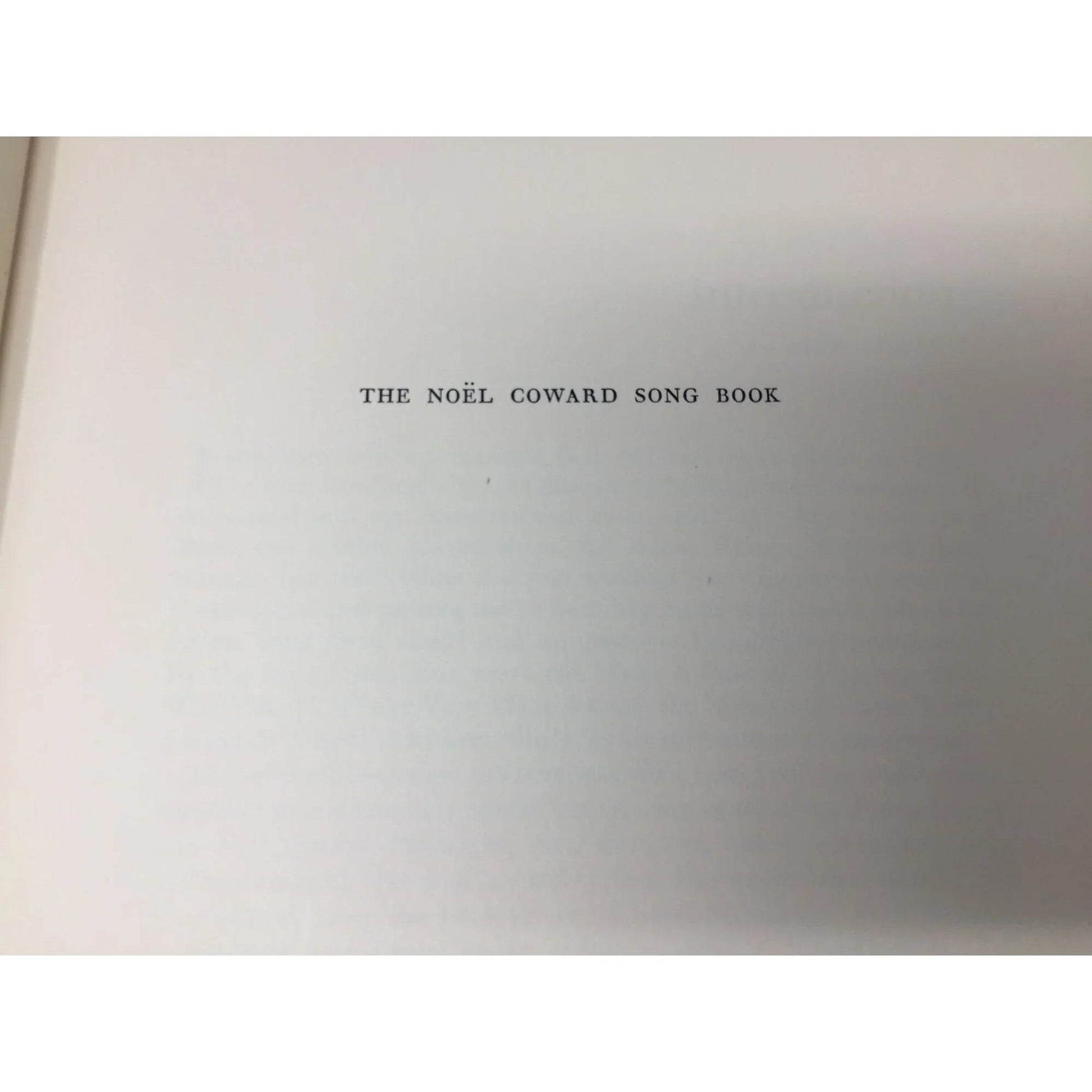 The Noel Coward Song Book - A+ Stuff - Books - A+ Stuff