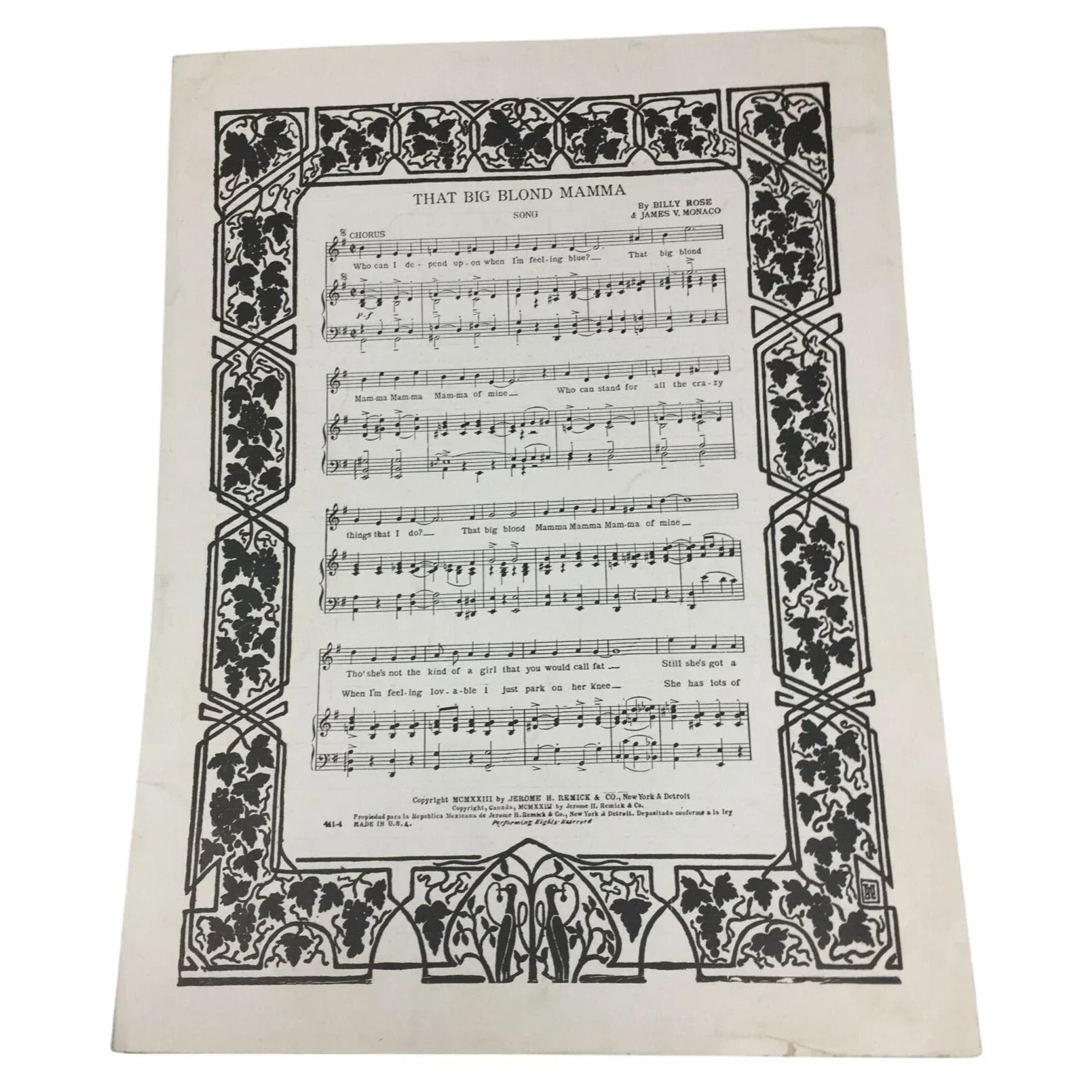 ''The Old Folks at Home'' by Gus Kahn and Raymond B Egan - A+ Stuff - SHEET MUSIC - A+ Stuff